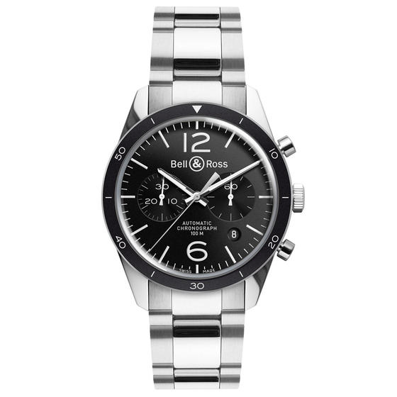 Cheap BELL & ROSS Watch Replica Stainless steel BR126 SPORT BRV126-BL-BE Watch